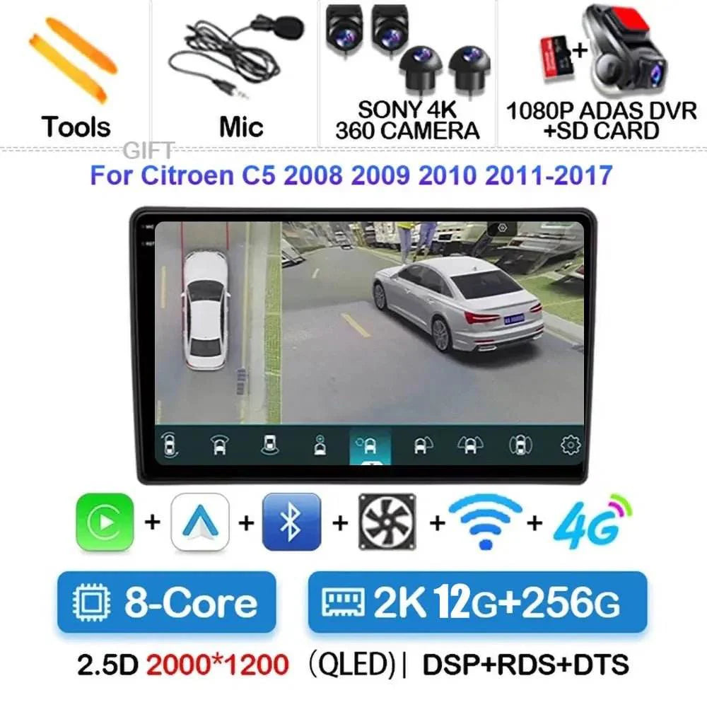 Android 15 Car Radio for Citroen C5 (2009-2015)