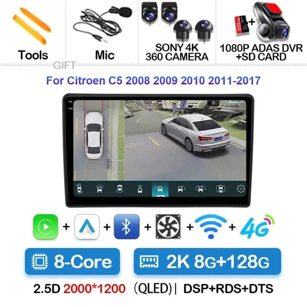 Android 15 Car Radio for Citroen C5 (2009-2015)