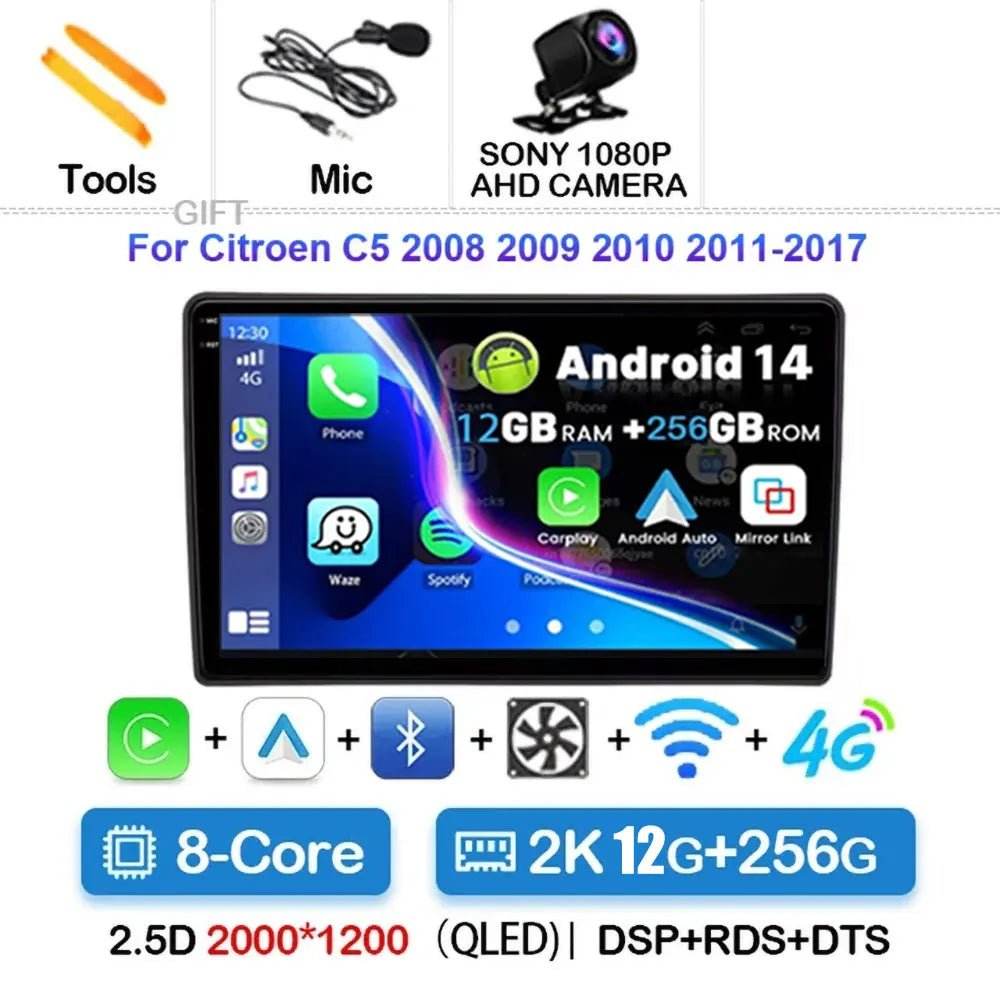 Android 15 Car Radio for Citroen C5 (2009-2015)