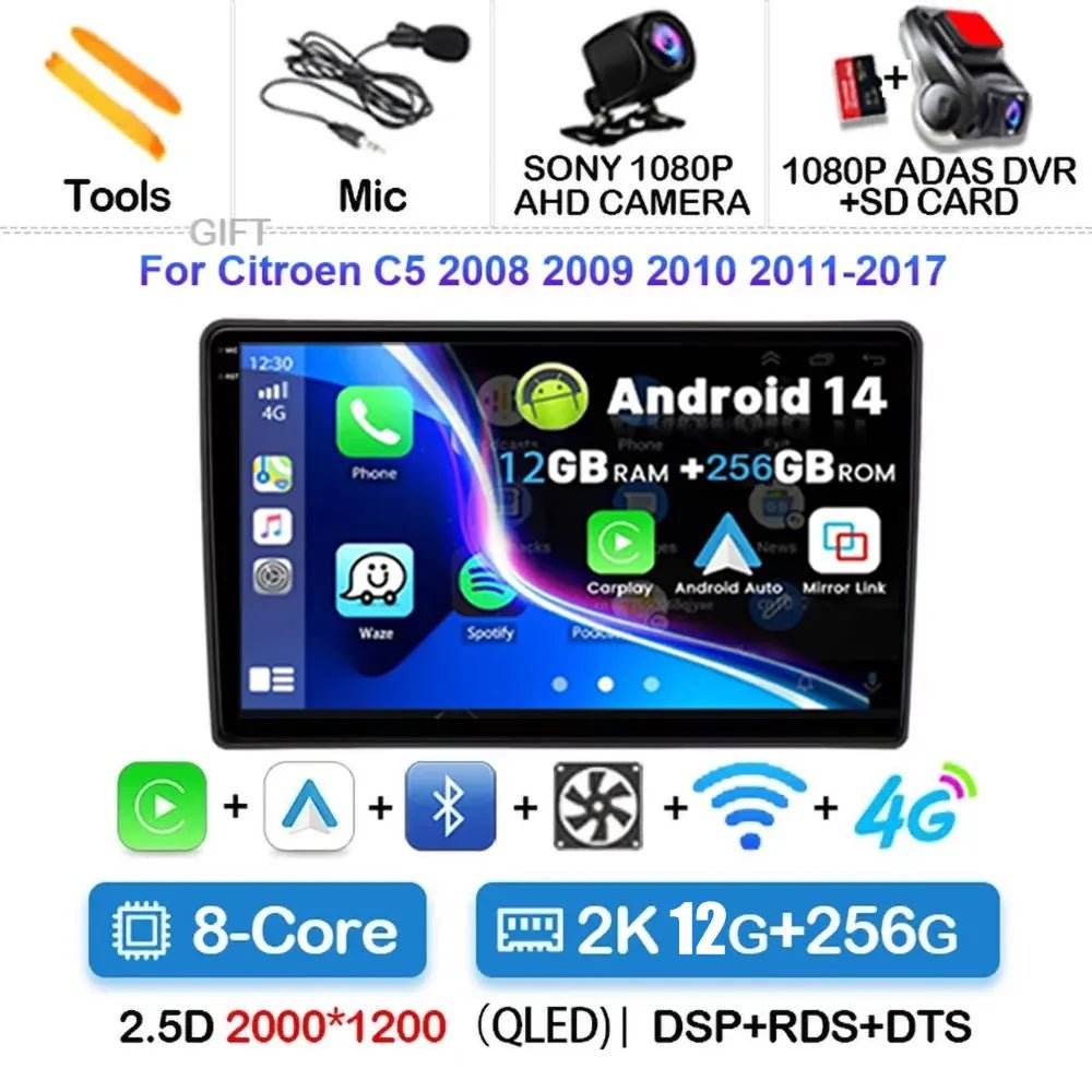 Android 15 Car Radio for Citroen C5 (2009-2015)