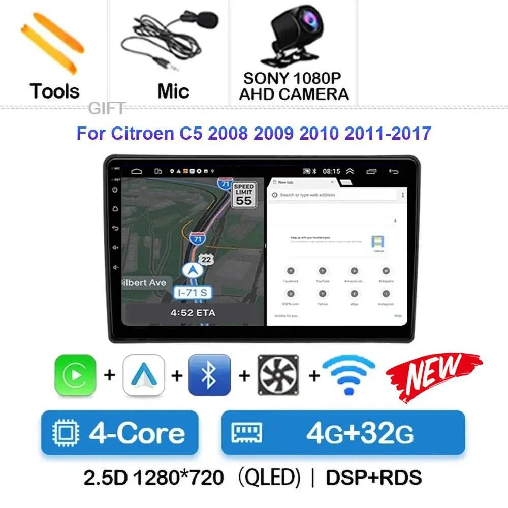 Android 15 Car Radio for Citroen C5 (2009-2015)
