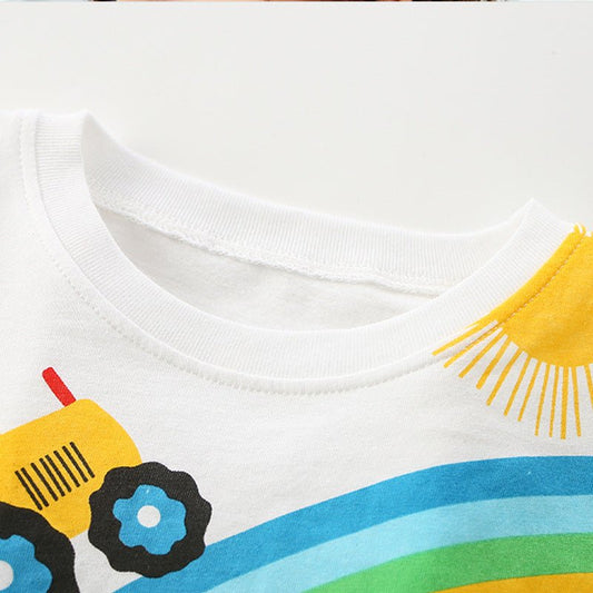 Baby Boy Cartoon Print Pattern Soft Cotton Comfy Clothing Sets - Shop The Shop