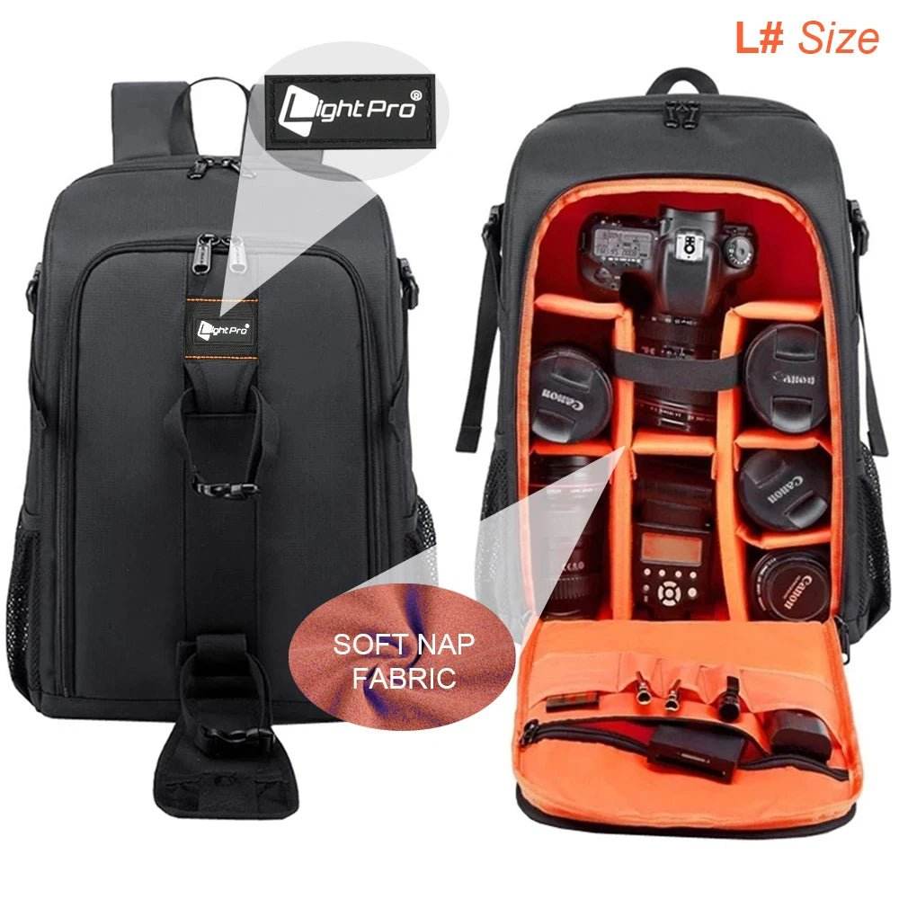 Big Capacity Waterproof Camera Backpack | ightpro TS39