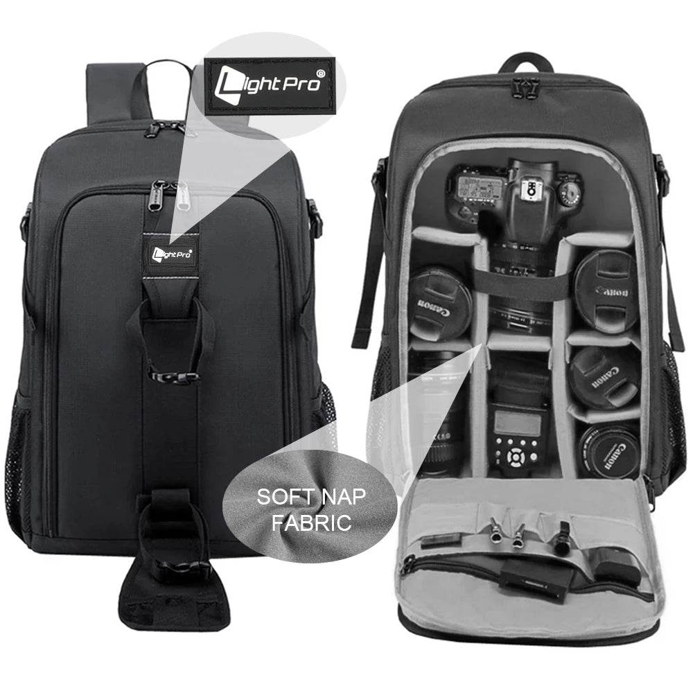 Big Capacity Waterproof Camera Backpack | ightpro TS39