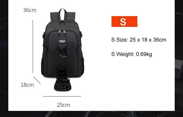 Big Capacity Waterproof Camera Backpack | ightpro TS39