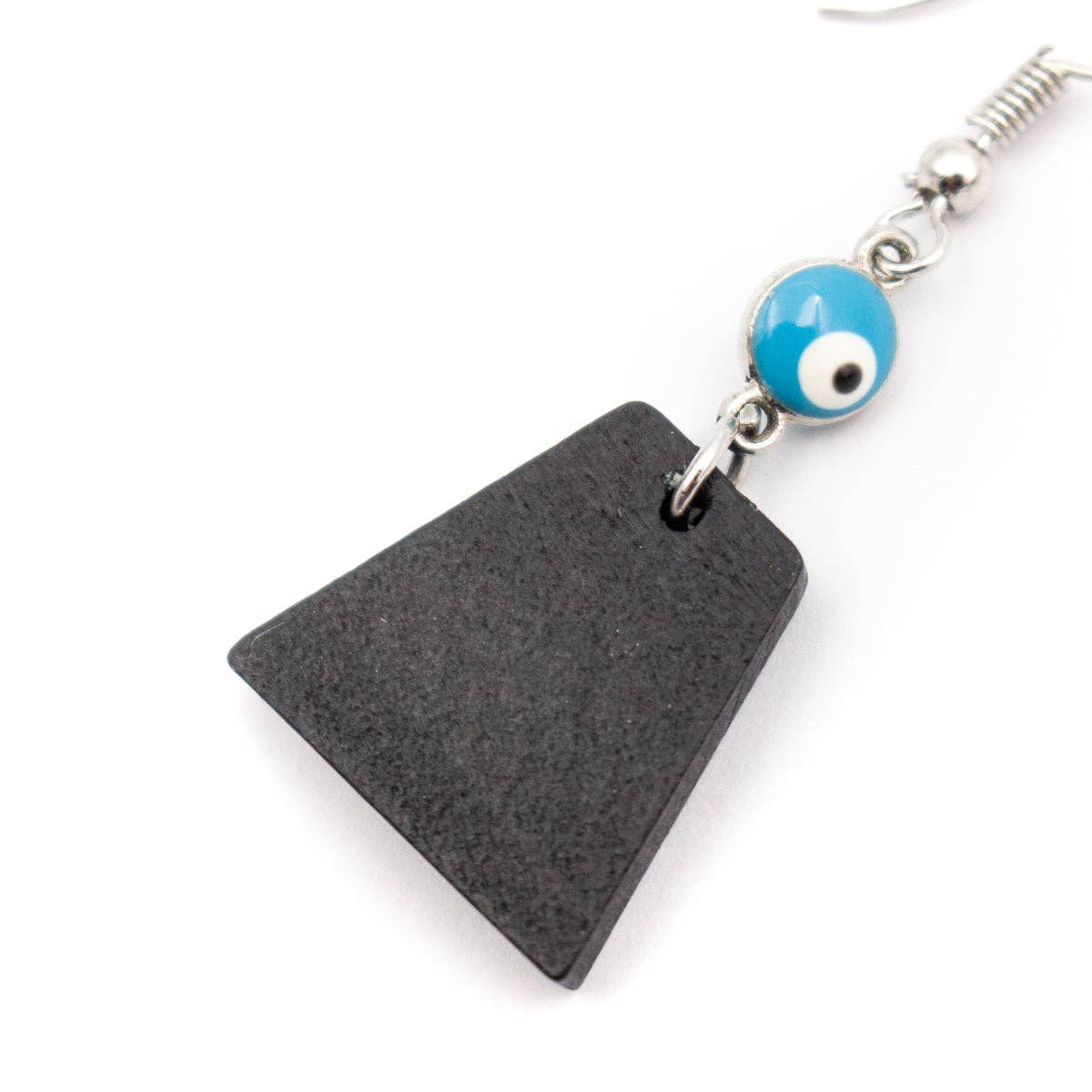 Blue eyes and trapezoidal pendant earrings - ER - 091 - Shop The Shop