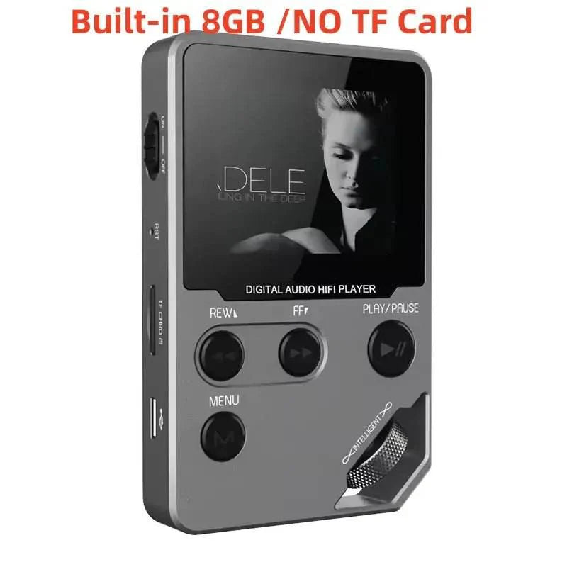 C5 8GB Lossless Bluetooth MP3 Music Player, Zinc Alloy Body,Rotary Controls