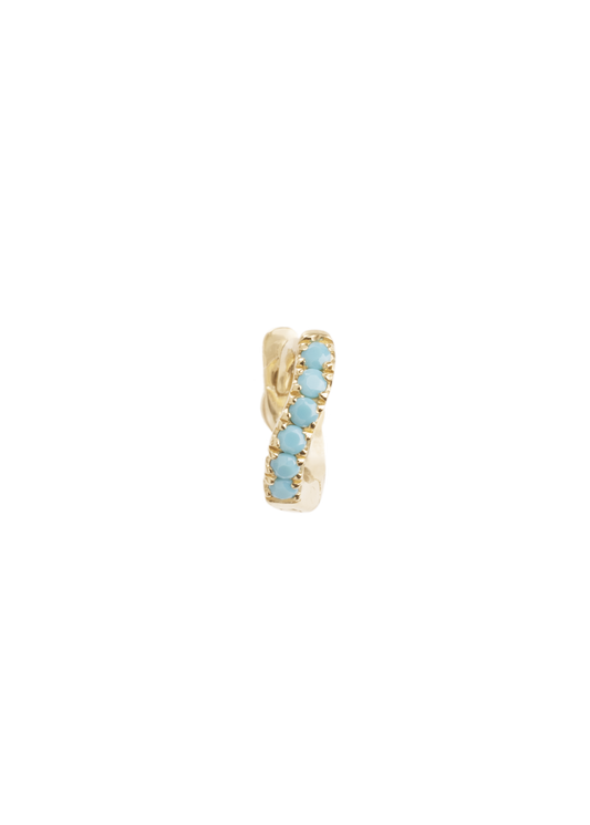 cate hoop 18k turquoise