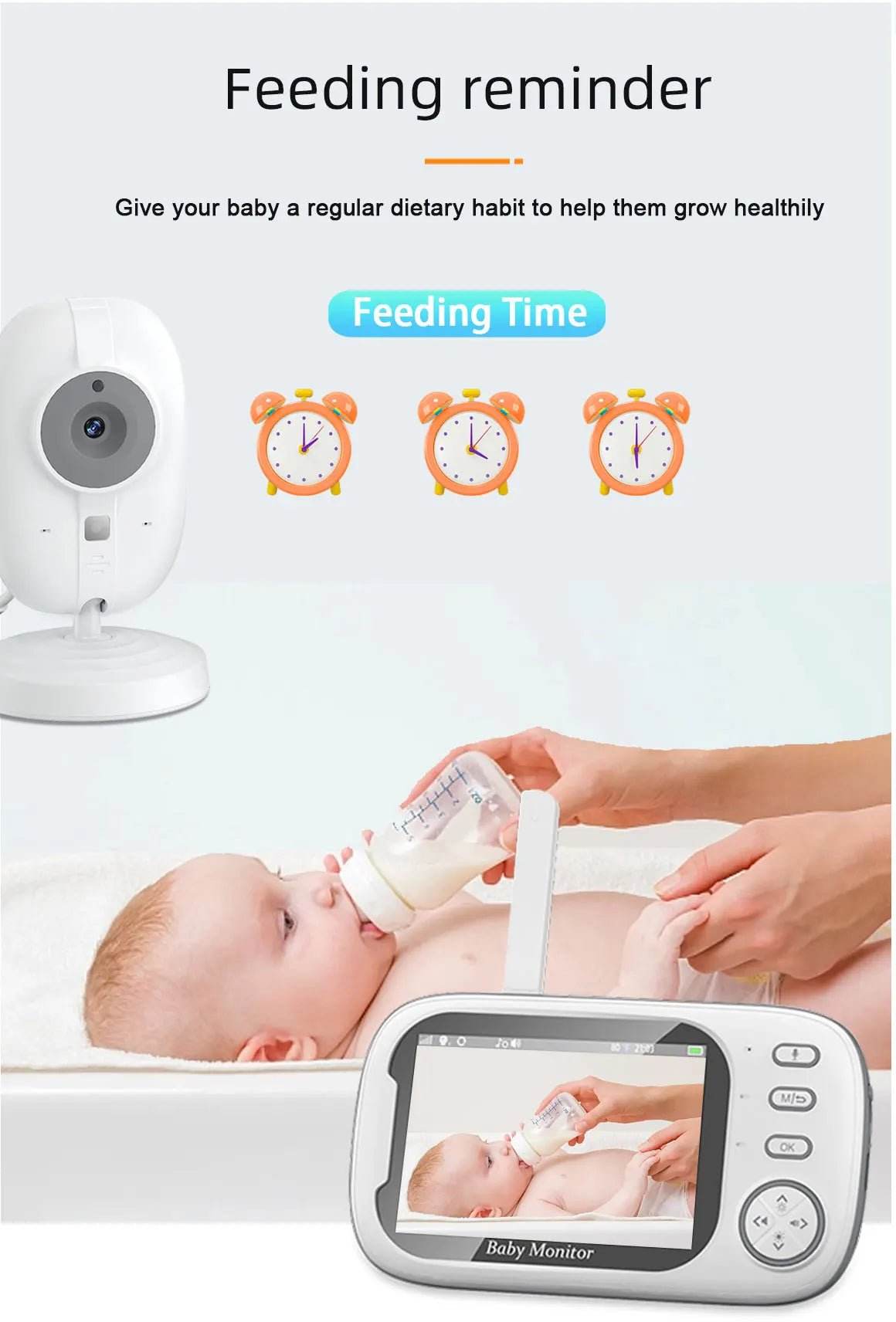 Cdycam 3.5" Wireless Video Baby Monitor with Night Vision