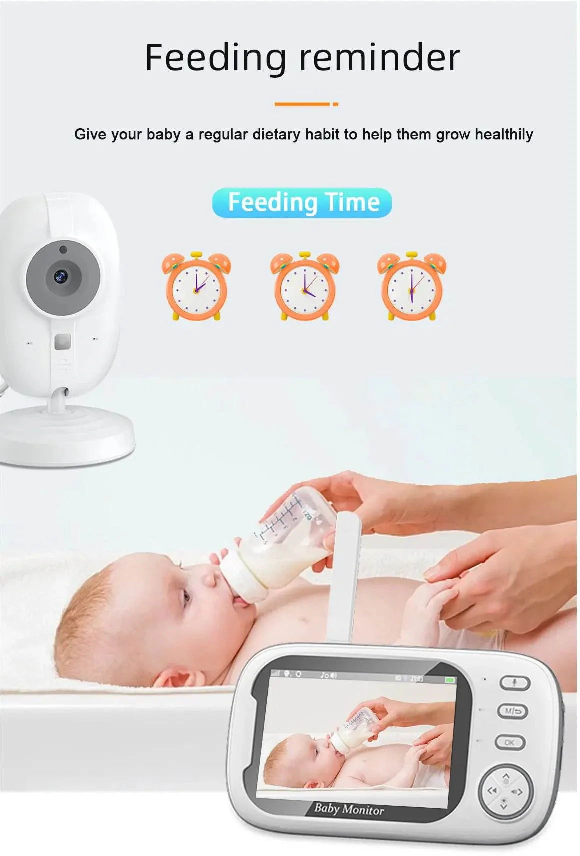 Cdycam 3.5" Wireless Video Baby Monitor with Night Vision