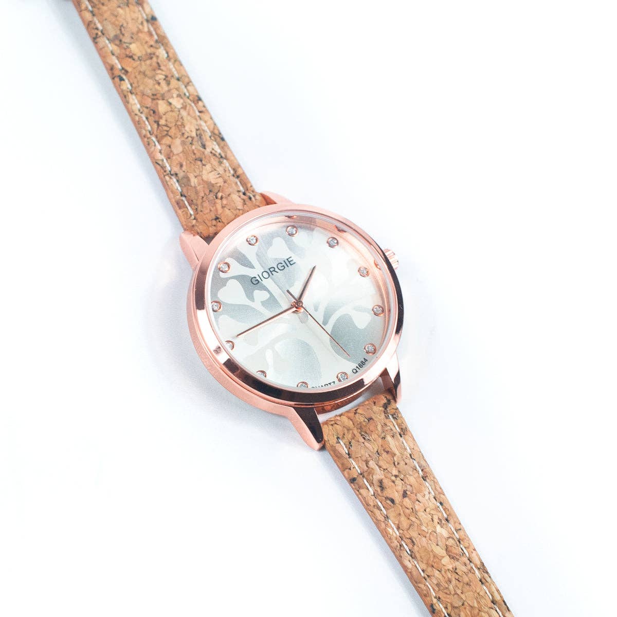 Cork watch - rose gold trim WA - 439 - Shop The Shop