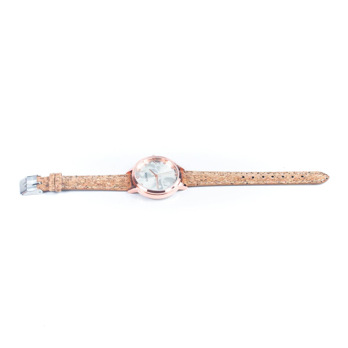 Cork watch - rose gold trim WA - 439 - Shop The Shop