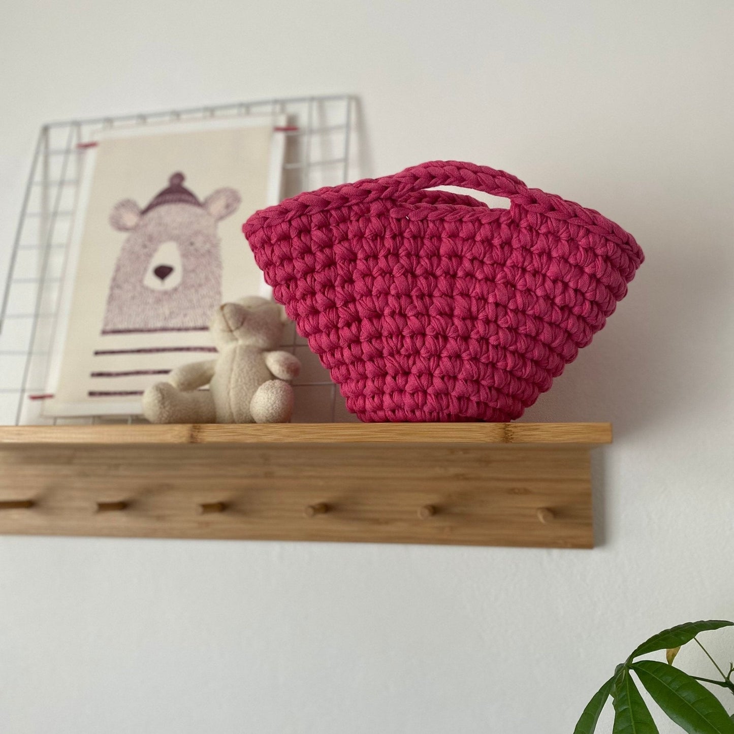 Crochet Kids Baskets, Unique Small Storage