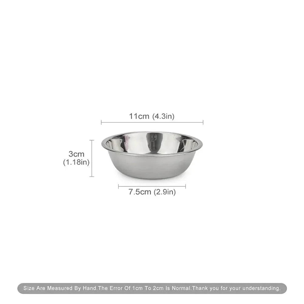 Stainless Steel Dog Bowl for Cats & Dogs - Cartoon Design