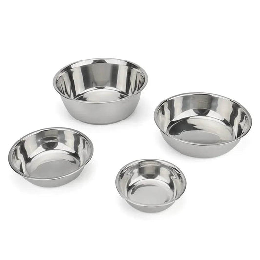 Stainless Steel Dog Bowl for Cats & Dogs - Cartoon Design