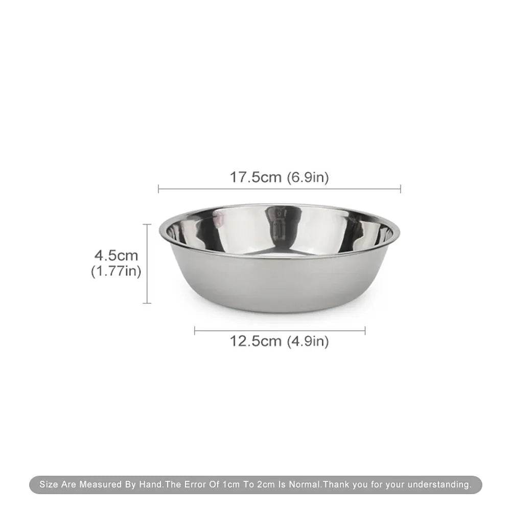 Stainless Steel Dog Bowl for Cats & Dogs - Cartoon Design