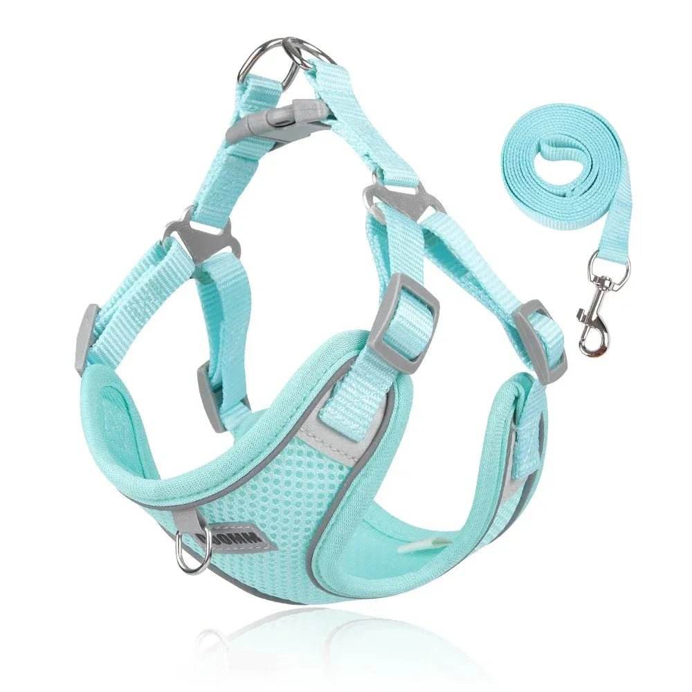 Dog Harness Leash for Small Medium Chest Strap Reflective