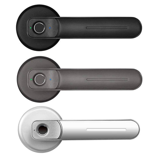 Fingerprint Door Lock Handle USB Rechargeable Anti Theft