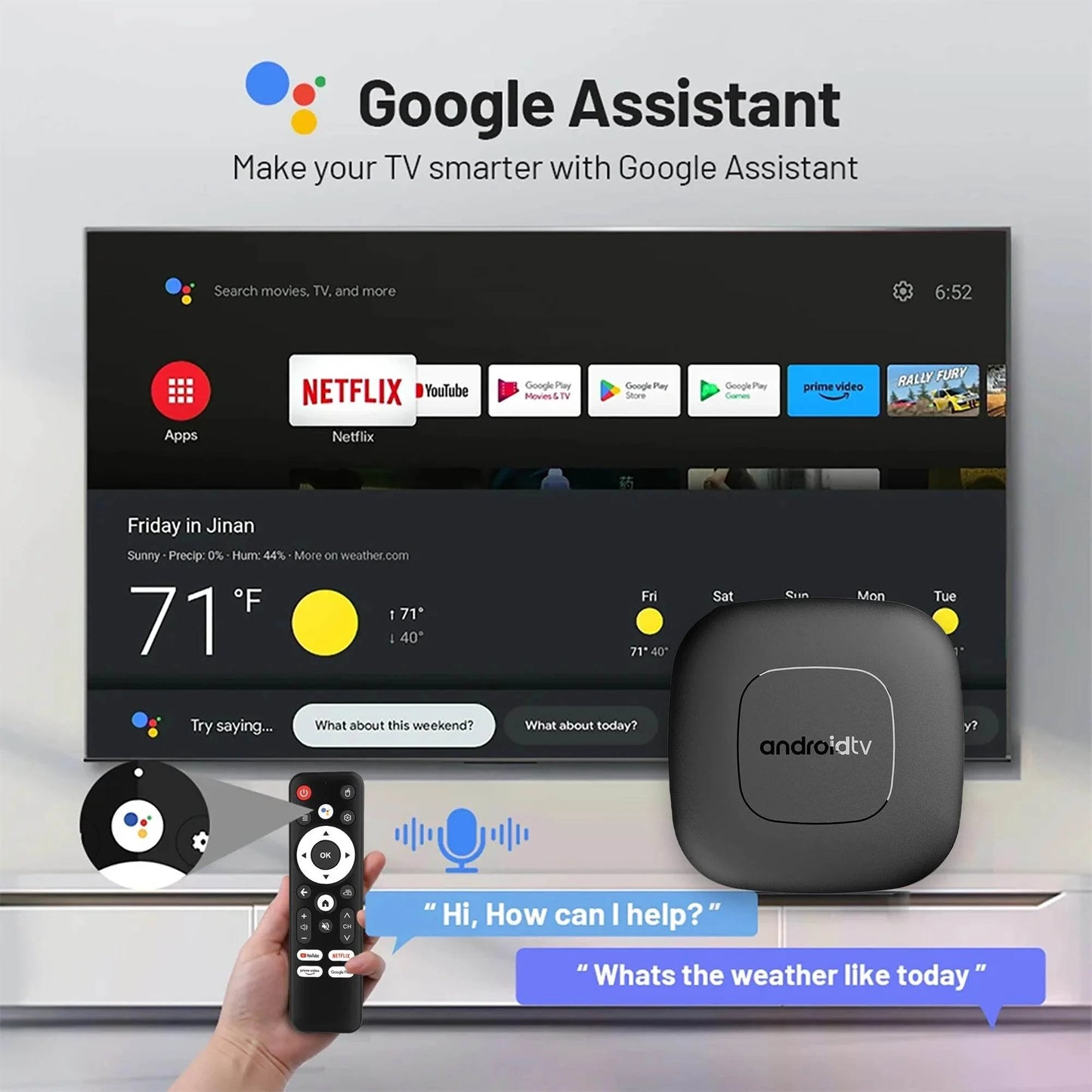 Global Version Mortal T1 Smart TV Box - 4K Streaming