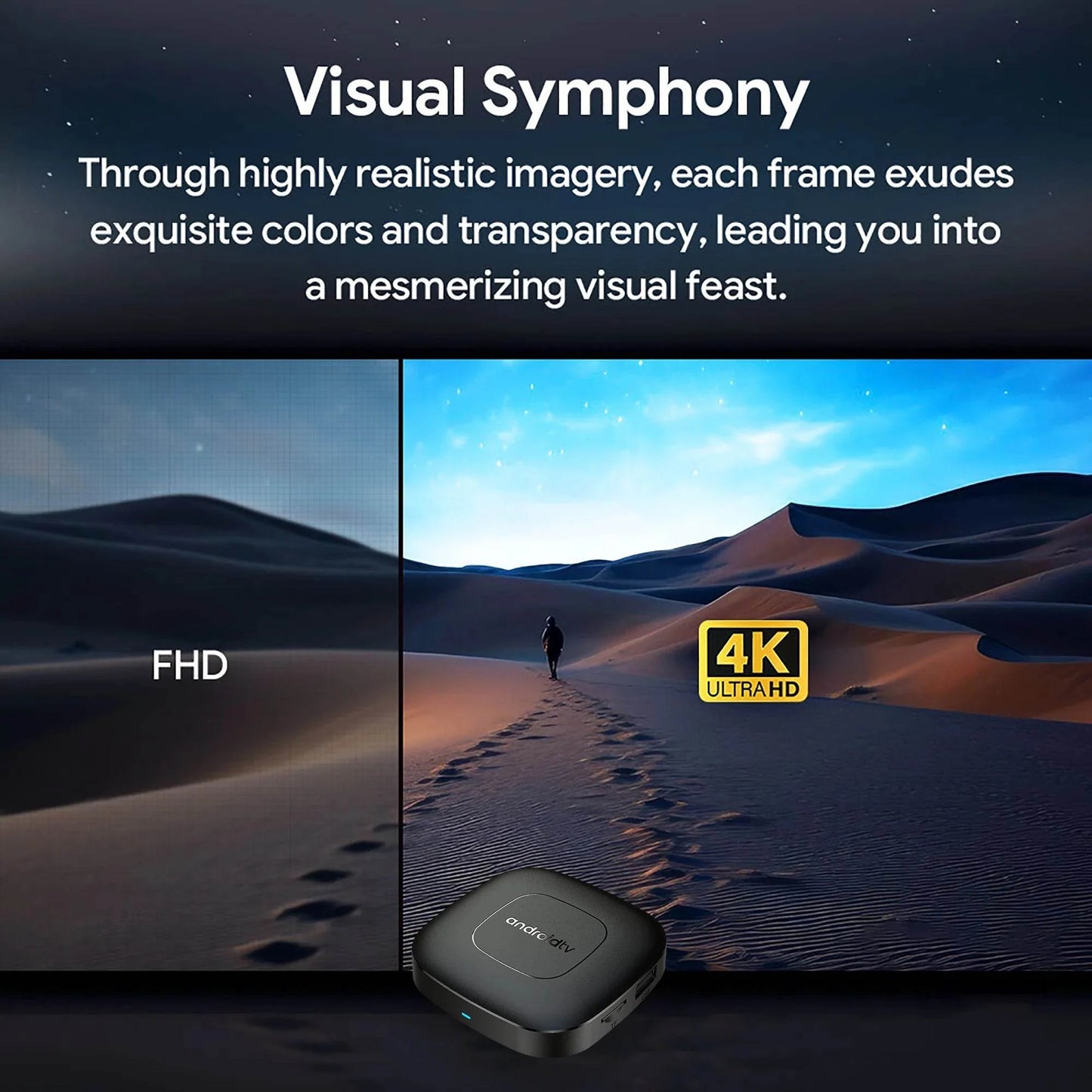 Global Version Mortal T1 Smart TV Box - 4K Streaming