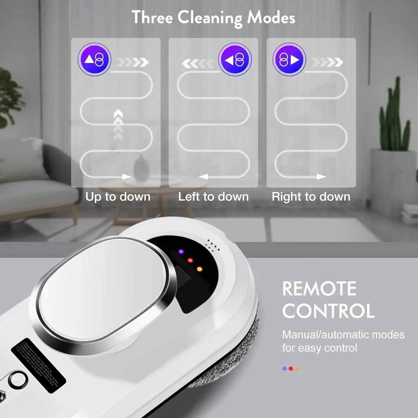Intelligent Window Cleaning Robot Vacuum Cleaner