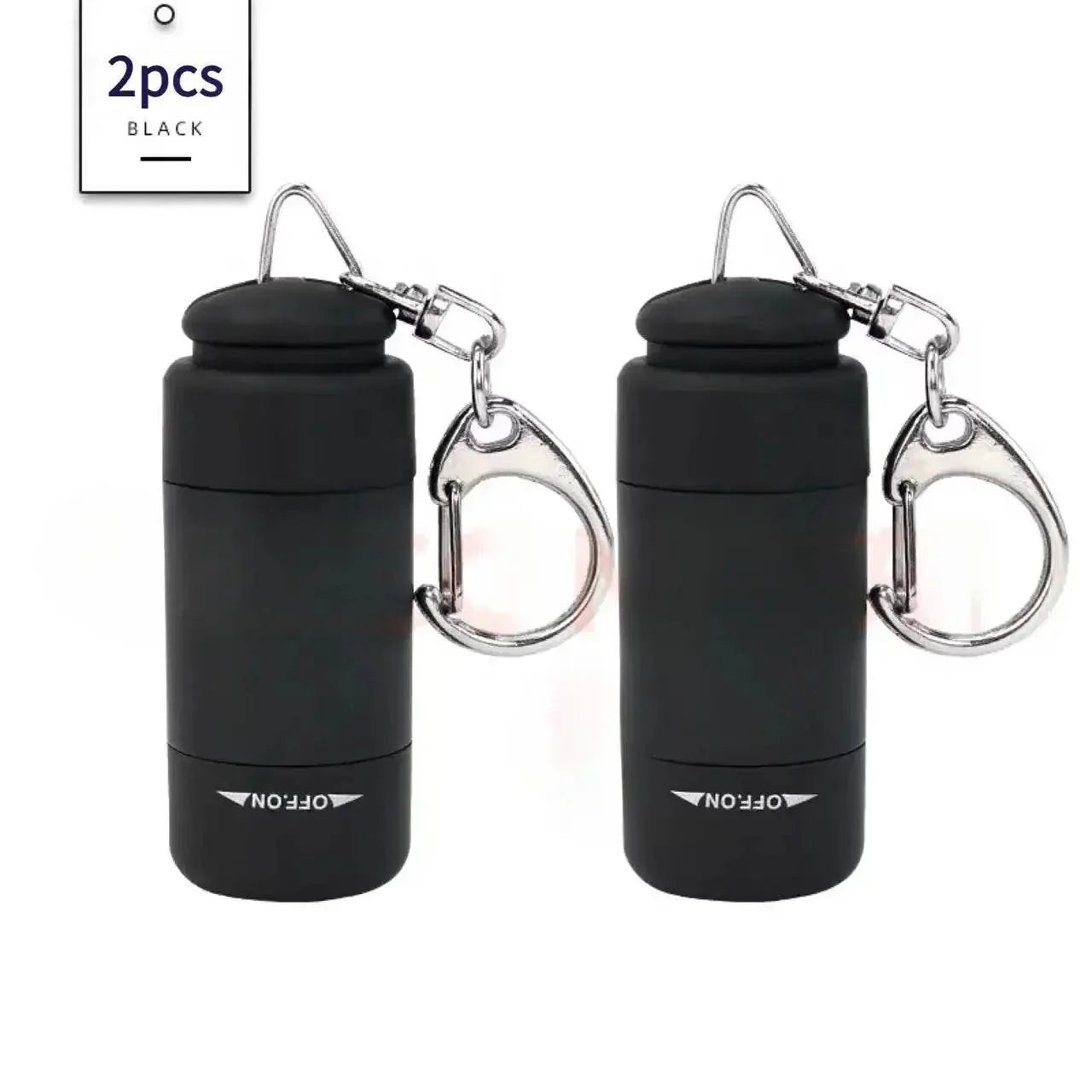 USB Rechargeable LED Pocket Flashlight Keychain Mini Torch