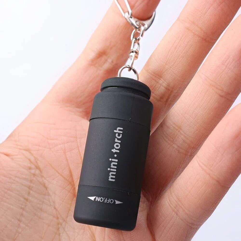 USB Rechargeable LED Pocket Flashlight Keychain Mini Torch