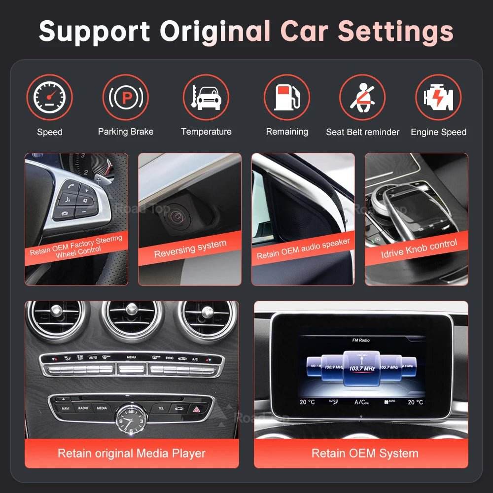 Wireless CarPlay & Android Auto for Mercedes-Benz W205 W176