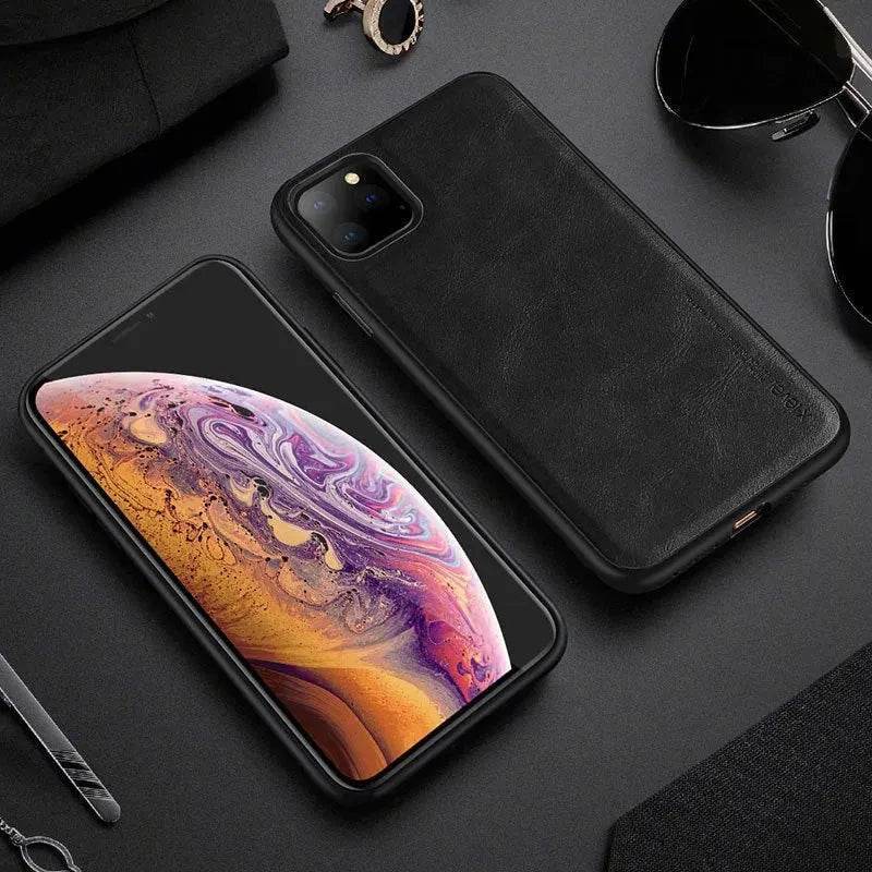 Loja Manuel Coelho Luxury Leather Pattern Phone Case for iPhone
