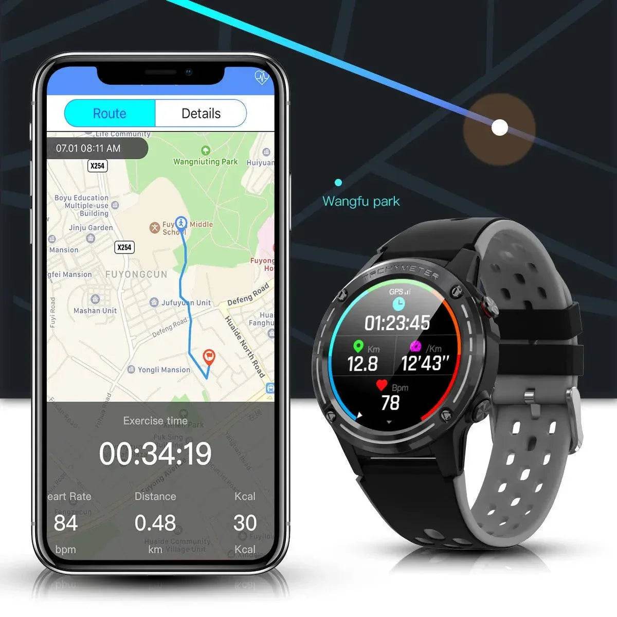 Loja Manuel Coelho Sports Smart Watch for Men - Durable, GPS, Step Tracker