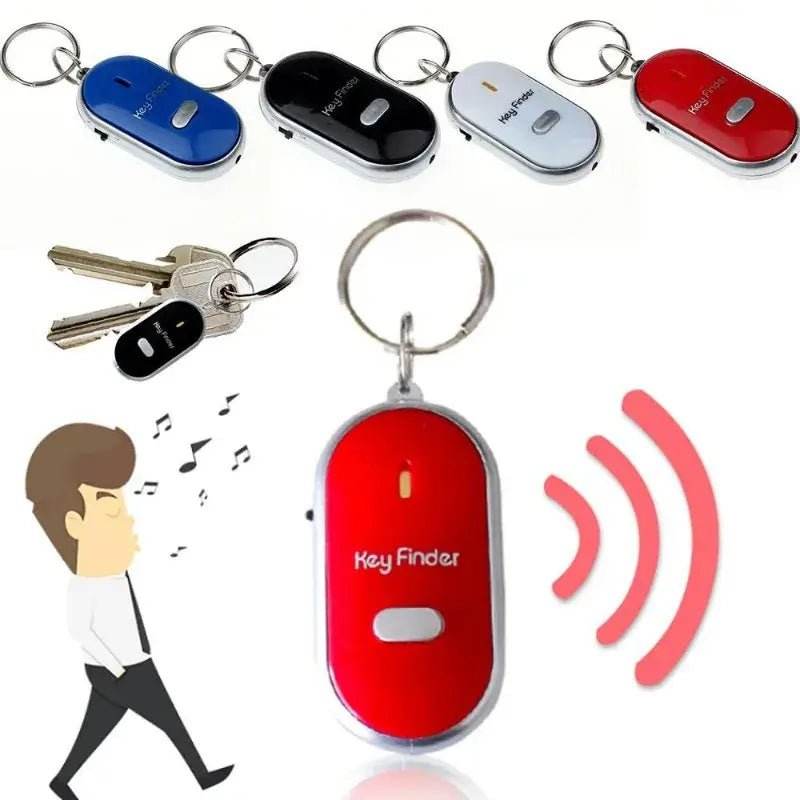 Mini Anti-lost Whistle Key Finder Flashing Beeping Remote Kids