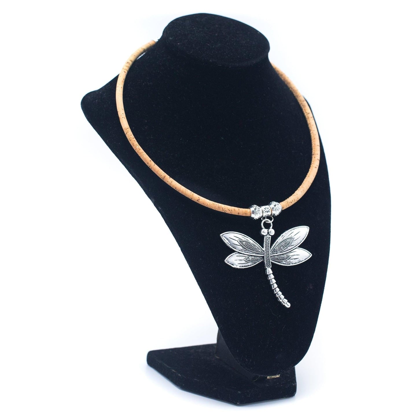 Natural Cork handmade dragonfly necklace N - 317 - 5 - Shop The Shop