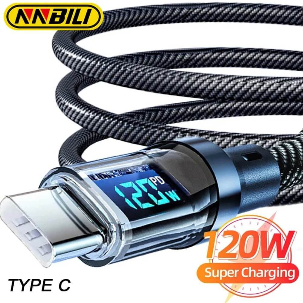 Type C to C Super Fast Charging Cab le NNBILI 120W