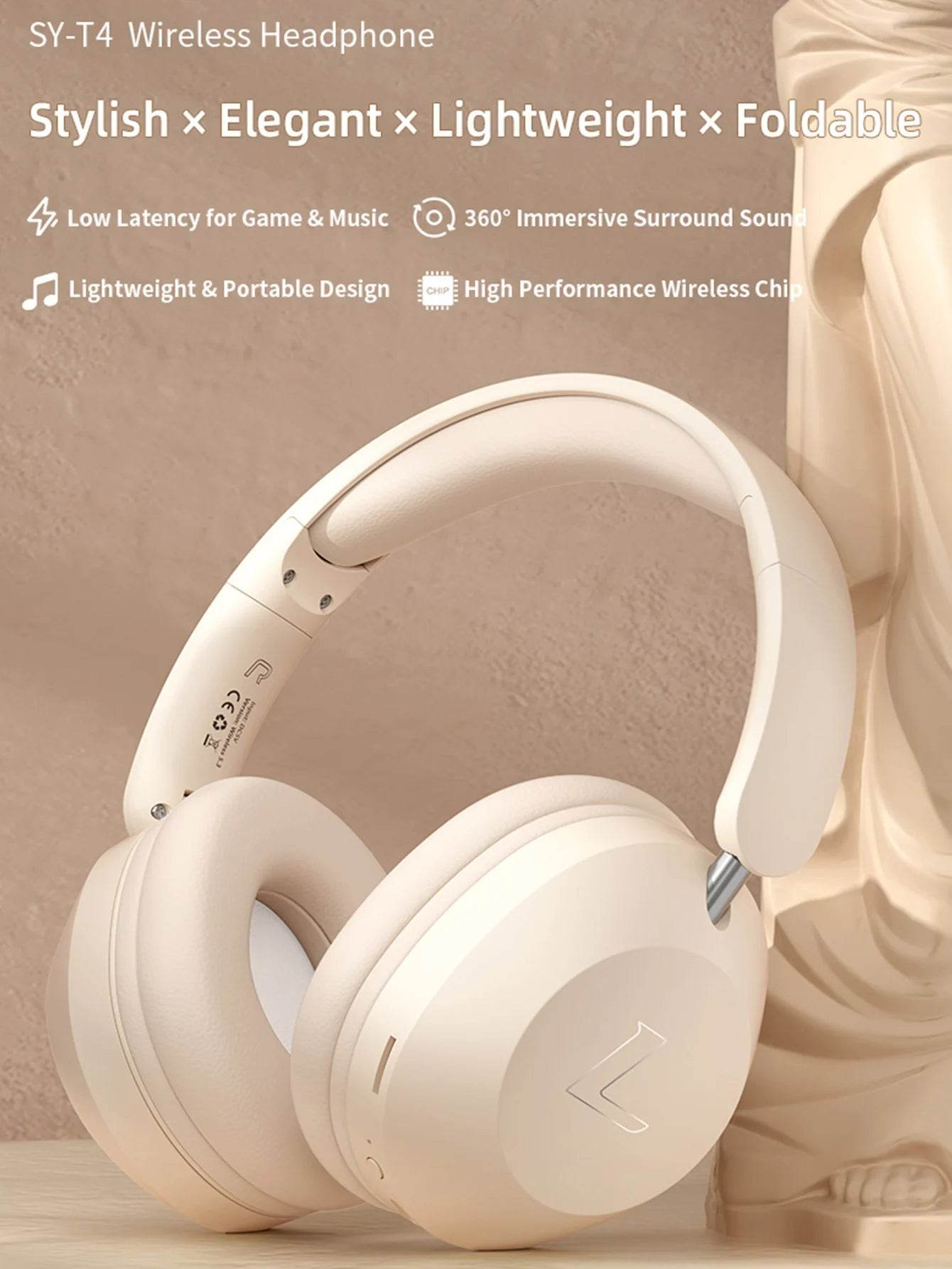 High-Quality Over-Ear Bluetooth Headphones