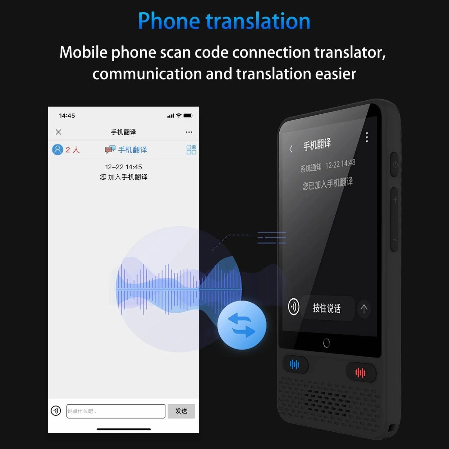 Portable Language Translator Device S85 - 138 Languages