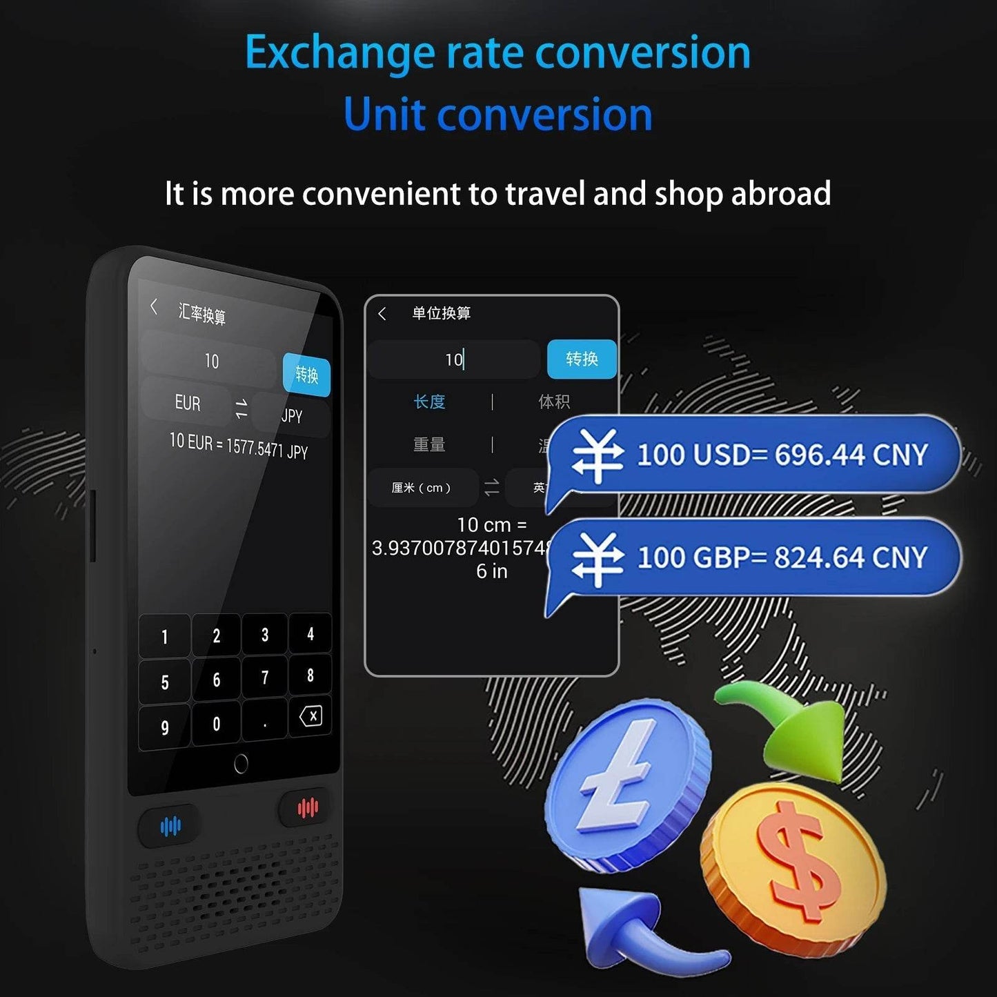 Portable Language Translator Device S85 - 138 Languages