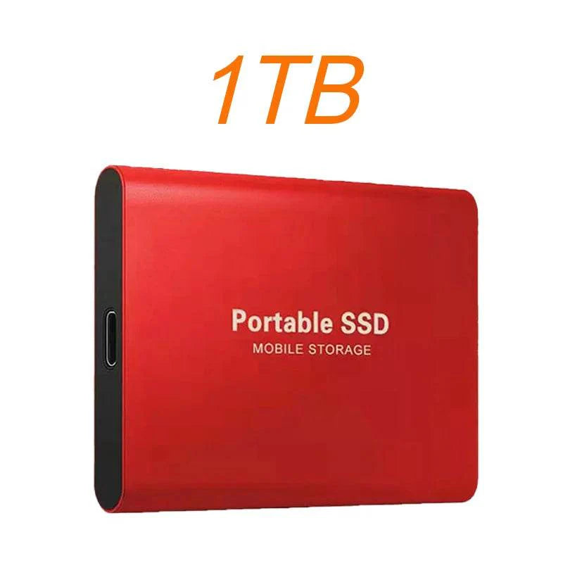 Portable SSD 1TB 2TB High Speed External Hard Drive USB3.1 Type-C Interface