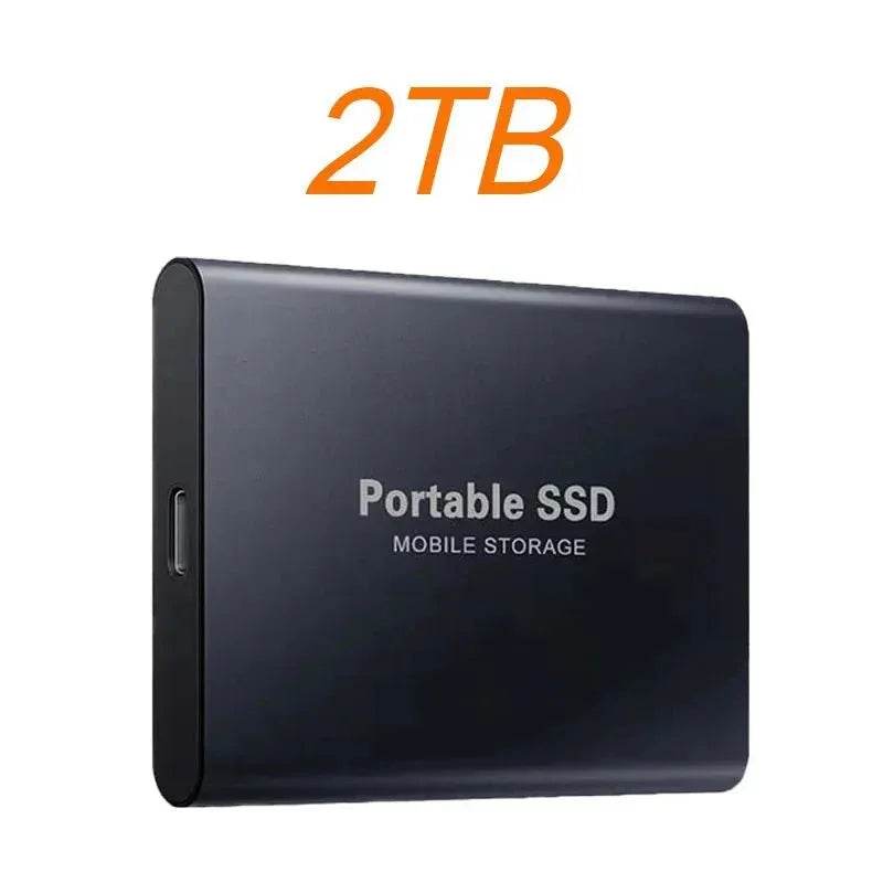 Portable SSD 1TB 2TB High Speed External Hard Drive USB3.1 Type-C Interface