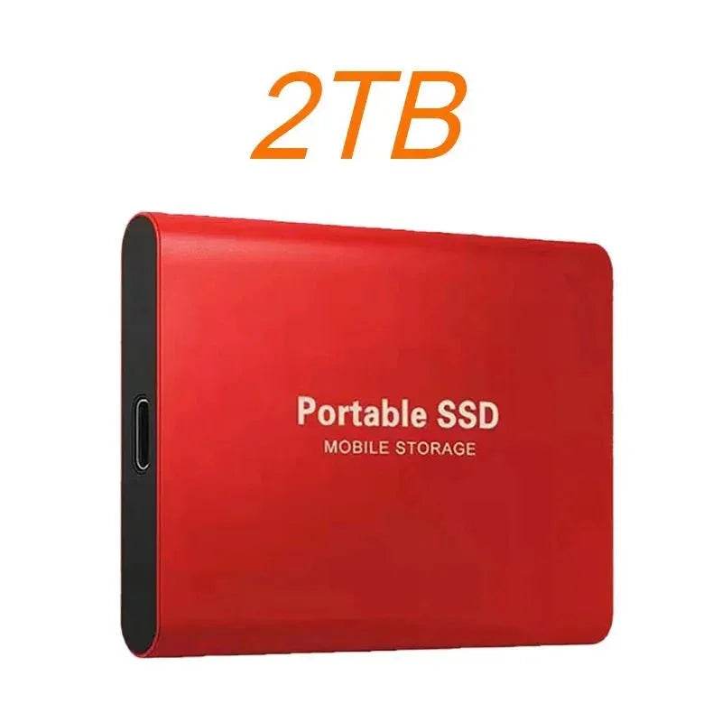 Portable SSD 1TB 2TB High Speed External Hard Drive USB3.1 Type-C Interface