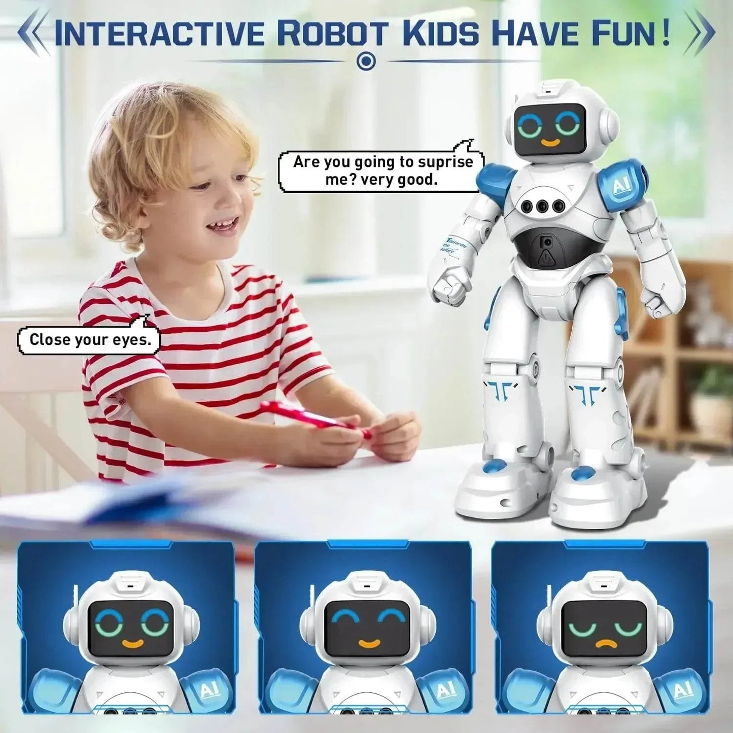 Smart Talking RC Robot Toy for Kids