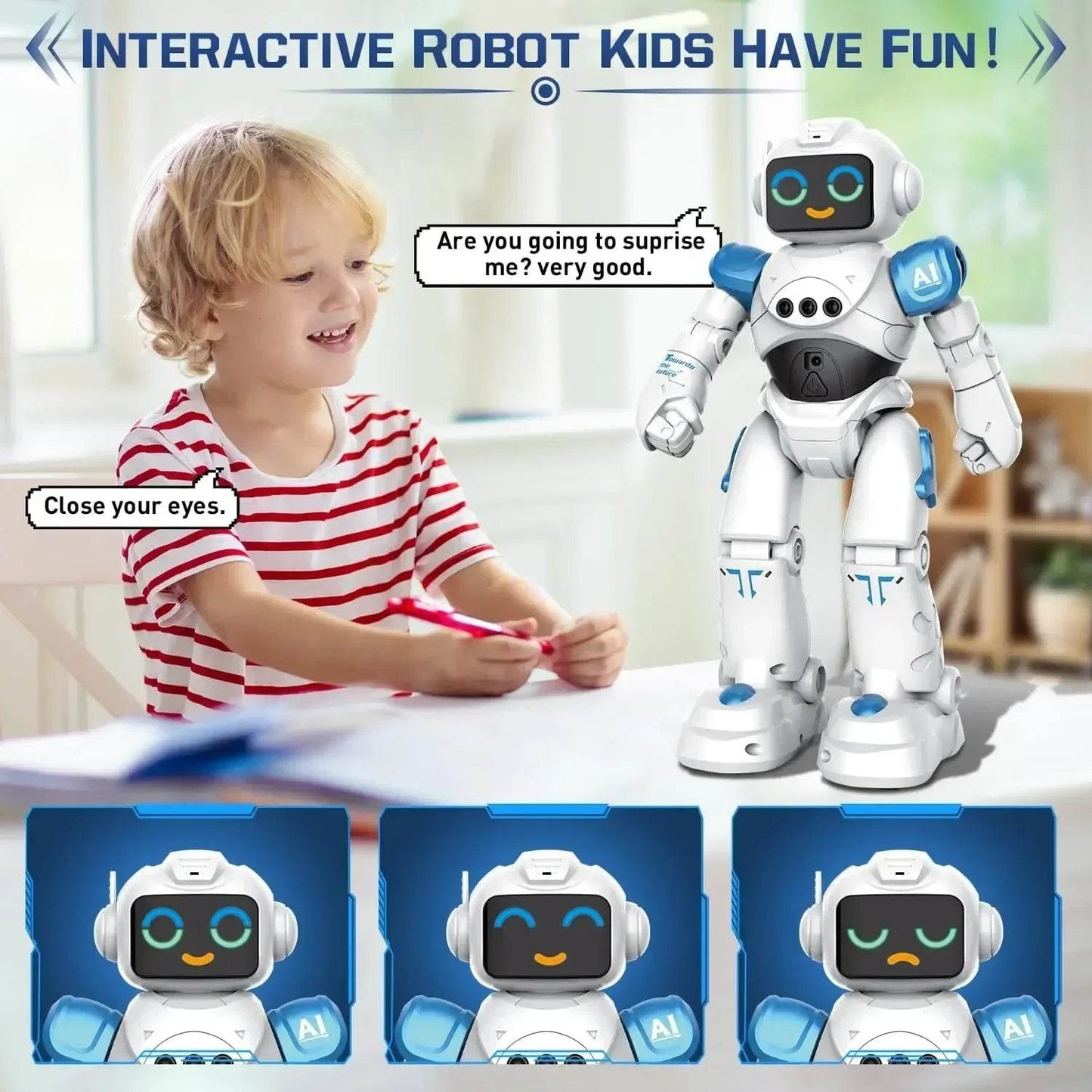 Smart Talking RC Robot Toy for Kids