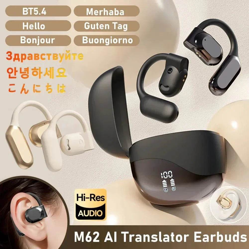 Real Time AI Translator Earbuds Bluetooth-Compatible 5.4