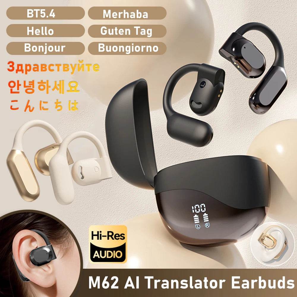 Real Time AI Translator Earbuds Bluetooth-Compatible 5.4