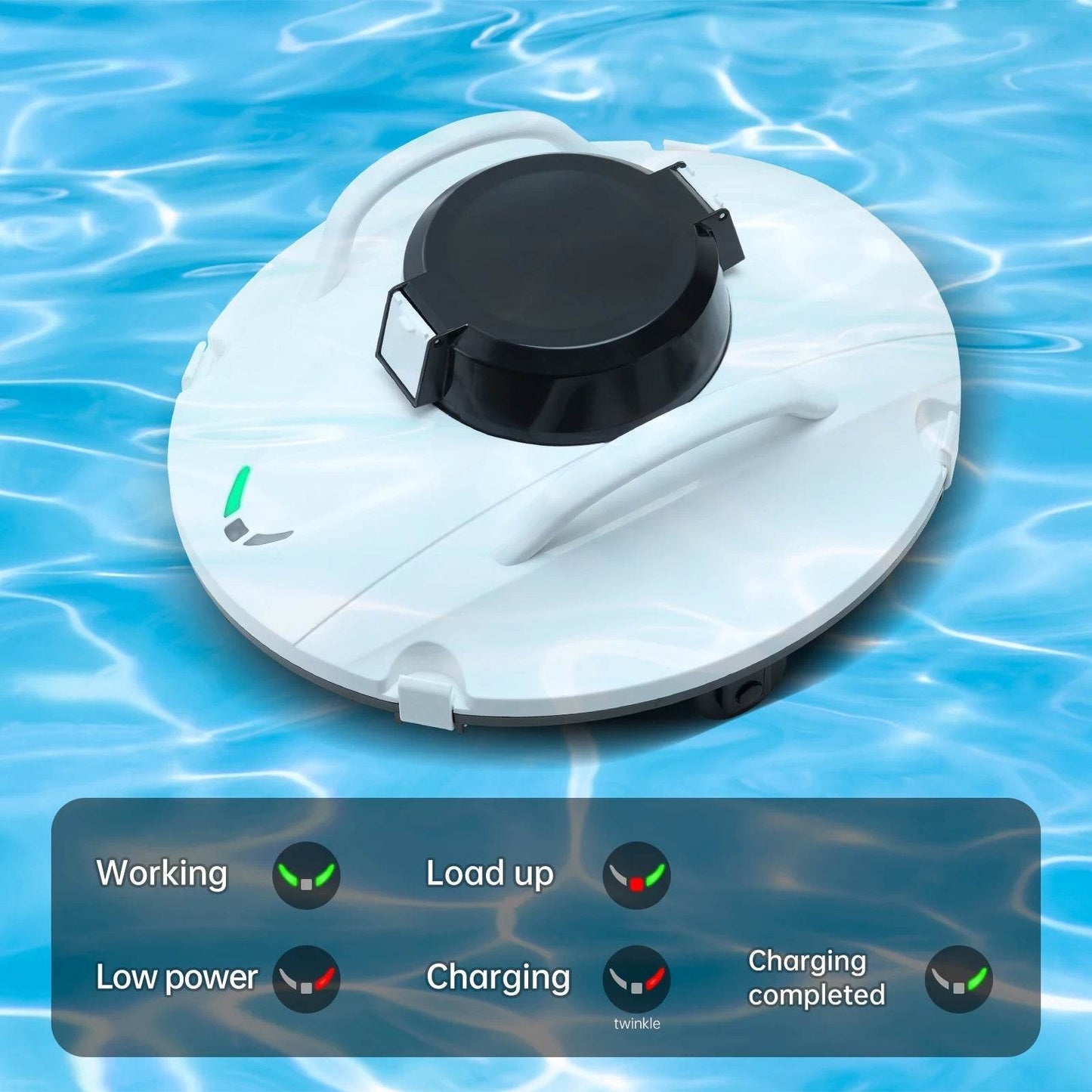 Cordless Robot Vacuum Cleaner for Pool - 5000mAh