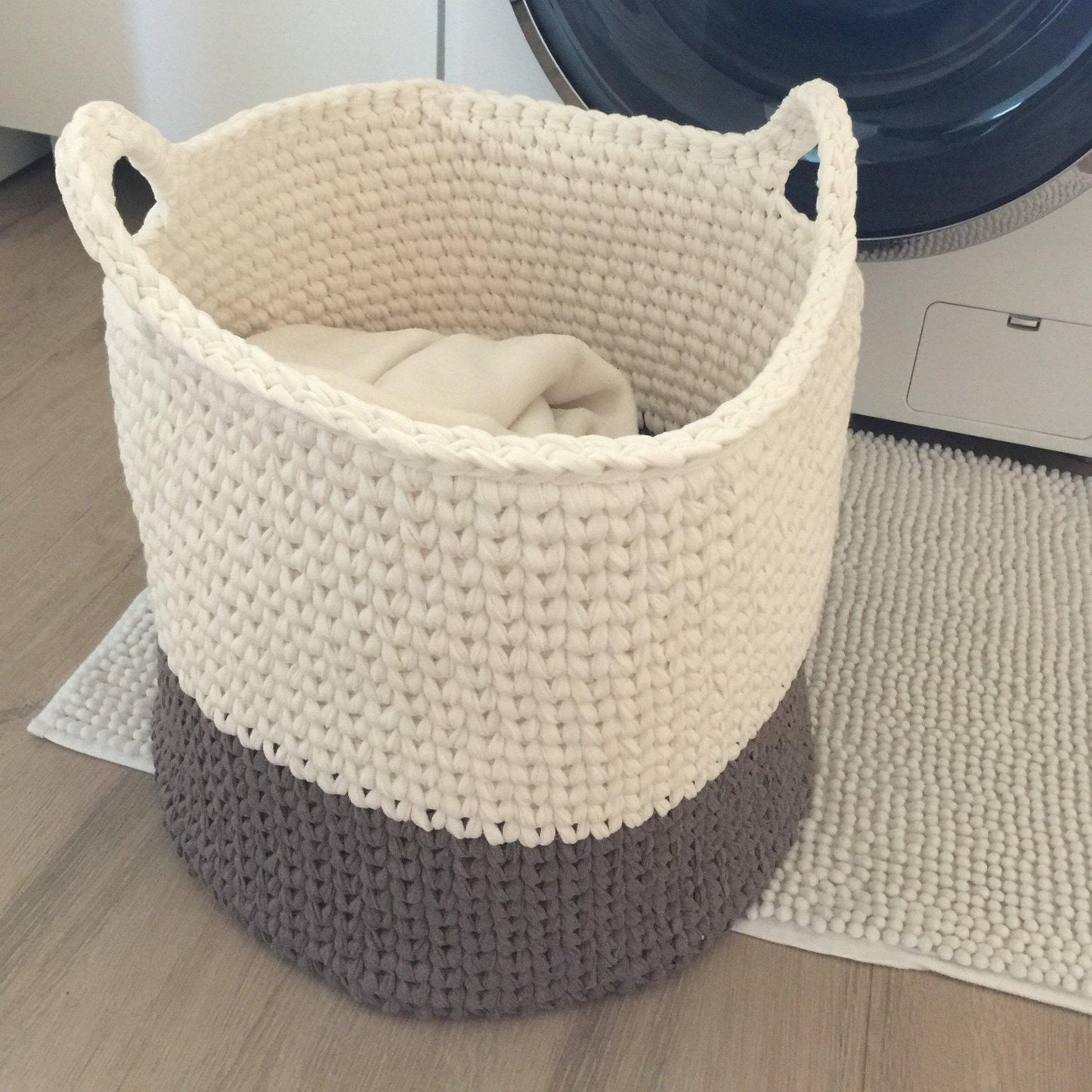 Round Storage Baskets, Modern Two Colors Baskets