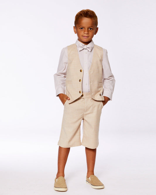 Slant Pocket Bermuda Shorts Light Taupe - Shop The Shop