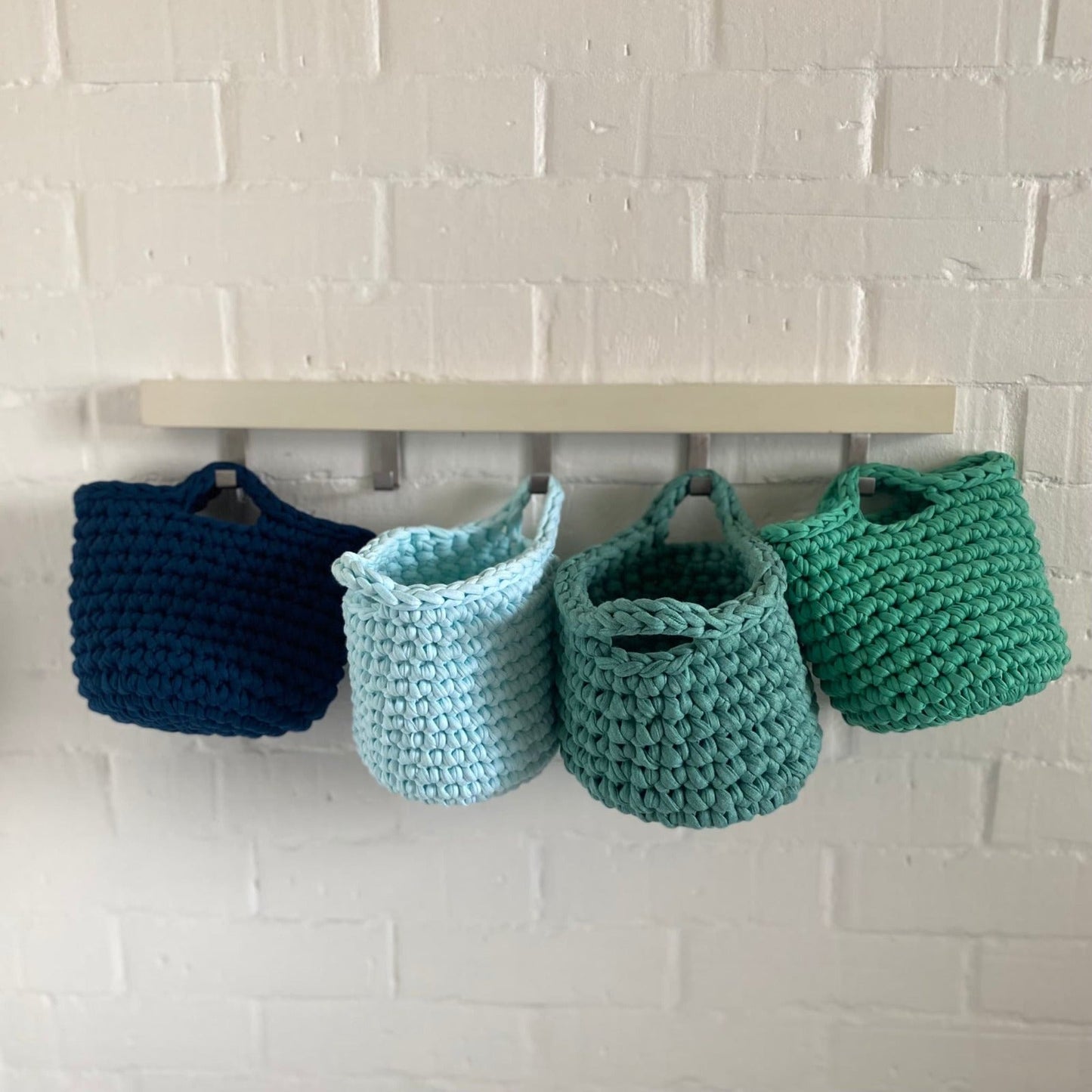 Small Decorative Baskets - Green Storage Bag