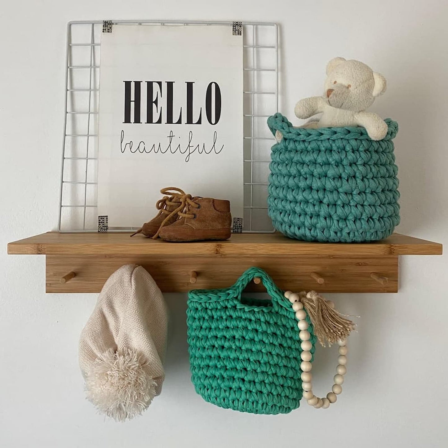 Small Decorative Baskets - Sage Green