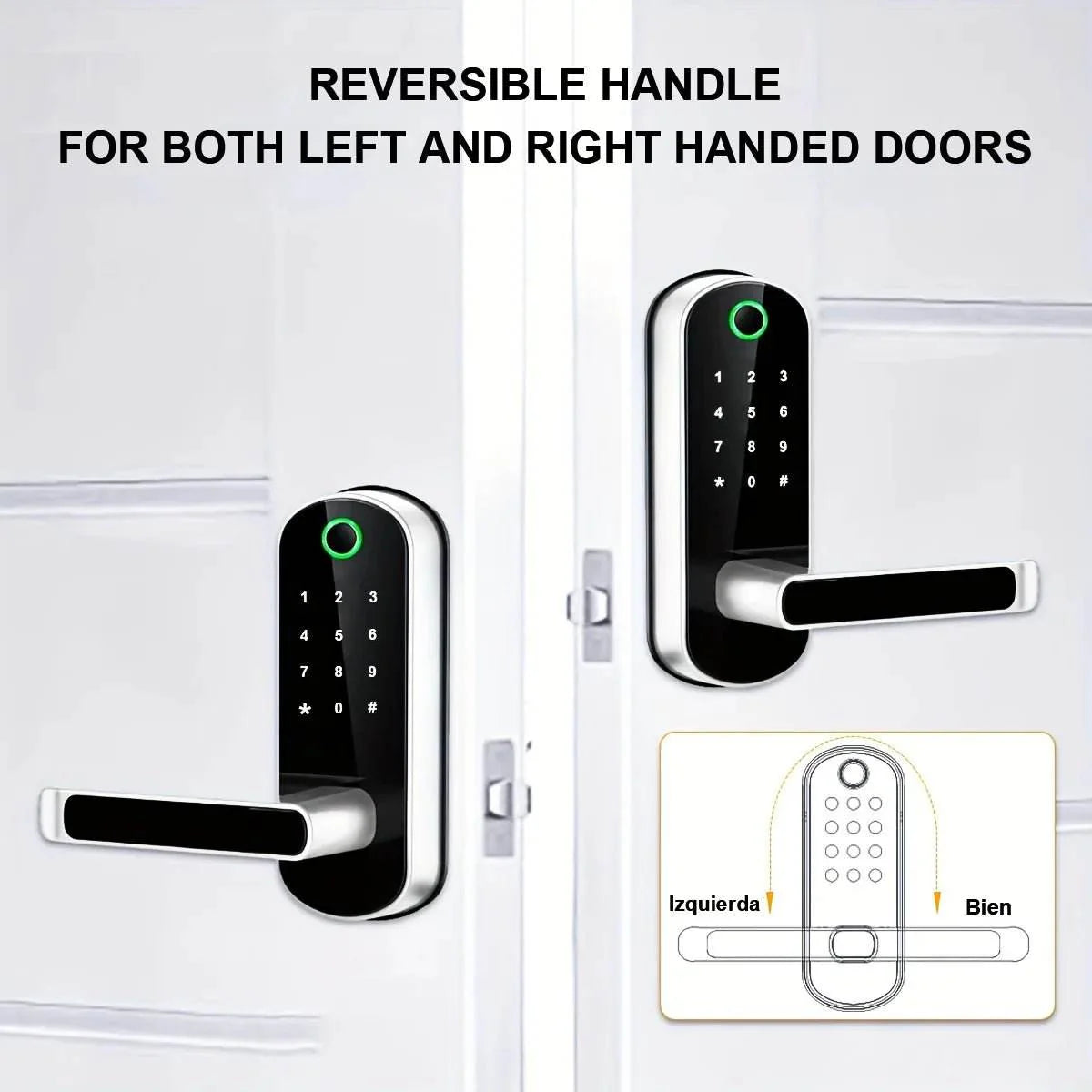Smart Fingerprint Door Lock - App Remote Control