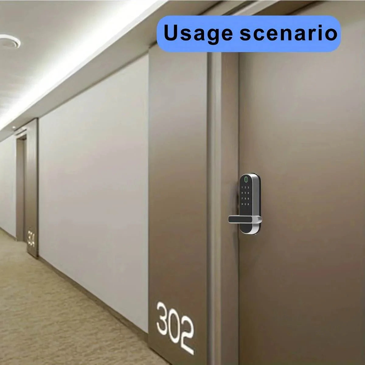 Smart Fingerprint Door Lock - App Remote Control